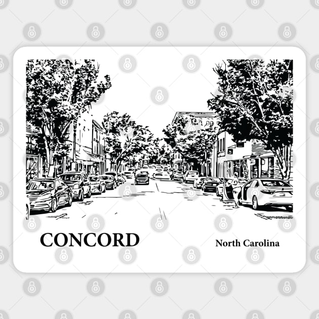 Concord North Carolina Magnet by Lakeric